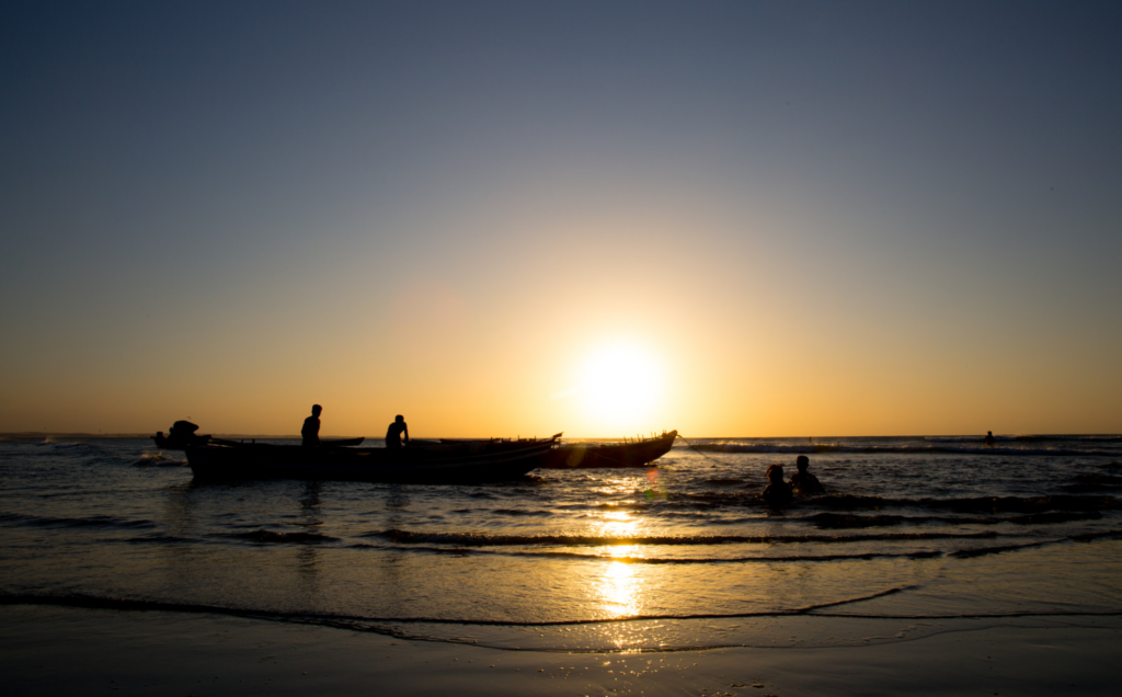 Por do Sol na Praia de Jericoacoara